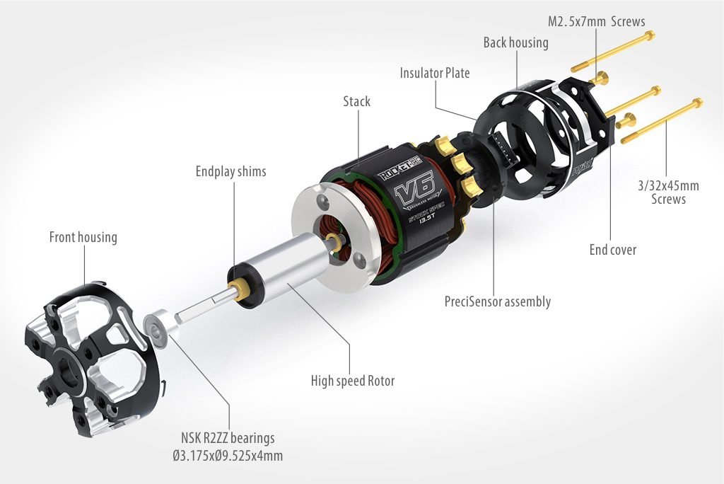 Surpass Hobby Rocket-RC 540 V6 Competition Motor - Shenzhen